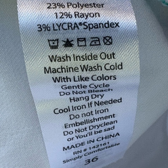 LuLaRoe Crisp White Denim Stretch Distressed Raw Hem Skinny Jeans Size 36 - Picture 8 of 9